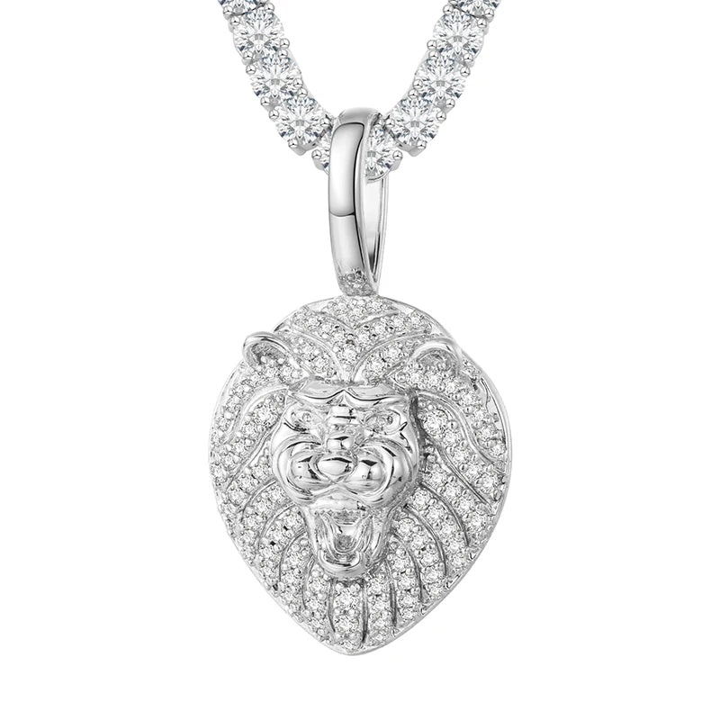 TUHE Unisex High Quality VVS1 Moissanite Iced Out Shark Pendant 18k electroplating For Men Women Hip Hop Jewelry Gift